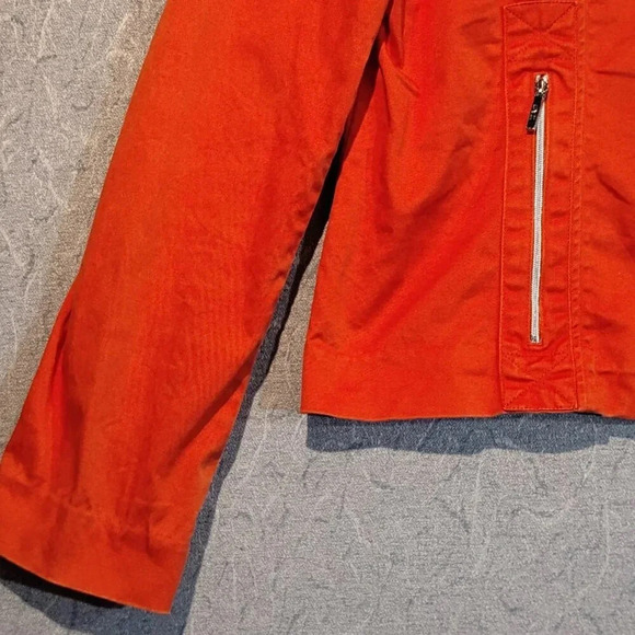 CYC Women's Orange Long Sleeve Zipper Tailored Jacket in Size 11/12 - Picture 6 of 12